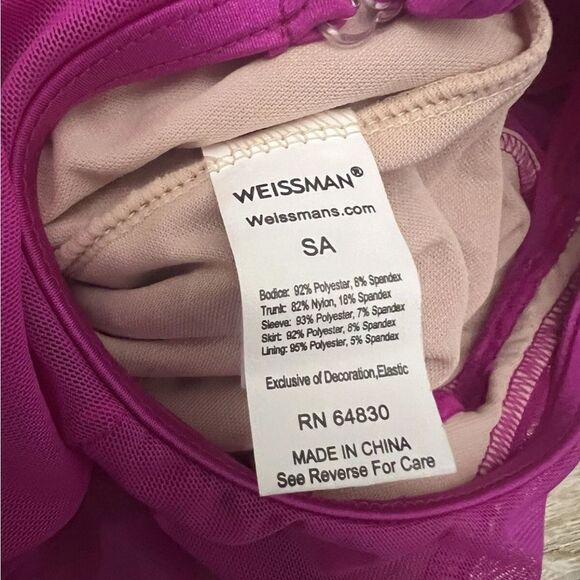 WEISSMAN Dance Costume jazz purple peplum Gotta Be Me 15716 SA-Small adult - Picture 7 of 9
